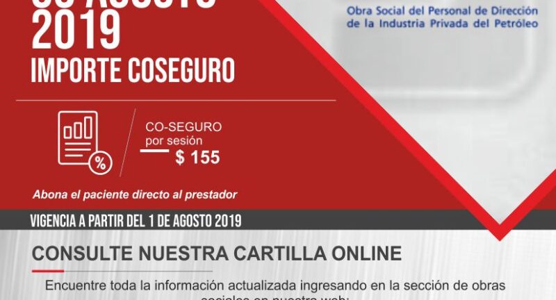 ACTUALIZACIÓN DE VALORES EN CONCEPTO DE CO-SEGURO OBRA SOCIAL OSDIPP