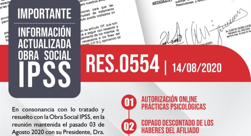 Obra Social IPSS – Resolución No. 0545-D/2020