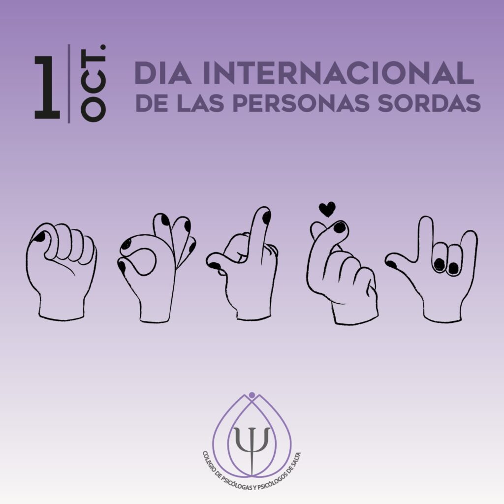 1 DE OCTUBRE: DÍA INTERNACIONAL DE LAS PERSONAS SORDAS