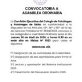 Asamblea Ordinaria 2026