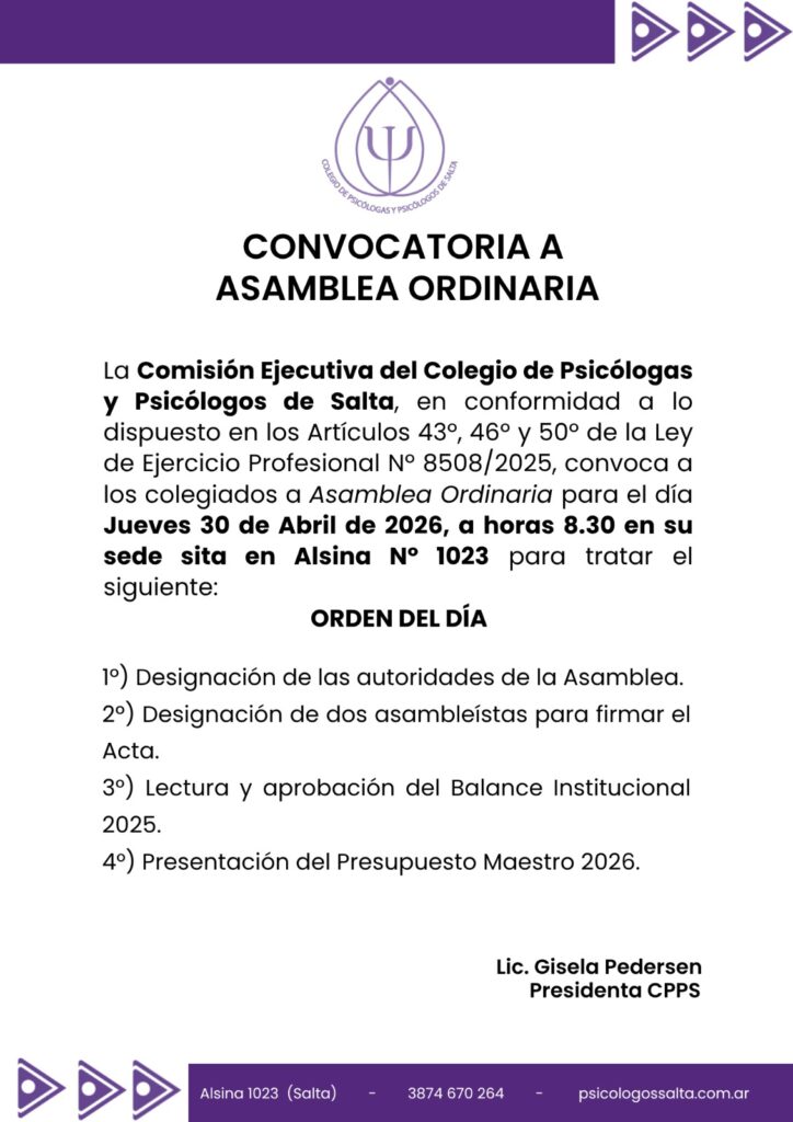 Asamblea Ordinaria 2026