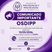 Comunicado importante OSDIPP